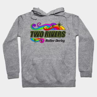 Two Rivers Roller Derby Pride logo Hoodie